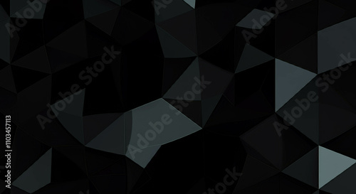 Sleek black geometric pattern, modern abstract design