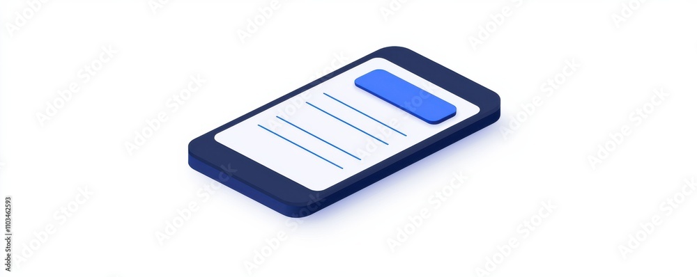 A simple, modern smartphone design with a blue accent, featuring a minimalistic interface suitable for various applications. A simple, modern smartphone design with a blue accent, featuring a minimalistic interface suitable for various applications.