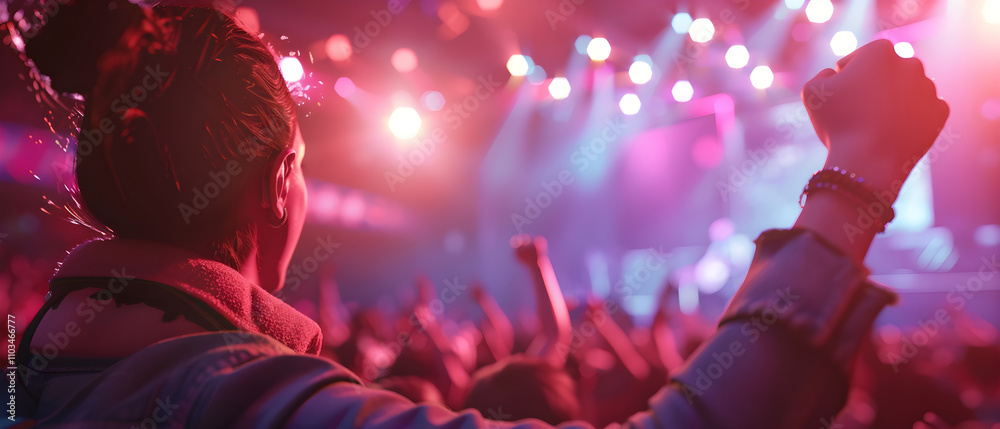 Crowd Enjoys a Concert in a Stadium During a Vibrant Music Festival. Capturing the Energy, Unity, and Joy of Live Performances. Event, Lifestyle, and Entertainment Campaigns. Crowd Enjoys a Concert in a Stadium During a Vibrant Music Festival. Capturing the Energy, Unity, and Joy of Live Performances. Event, Lifestyle, and Entertainment Campaigns.