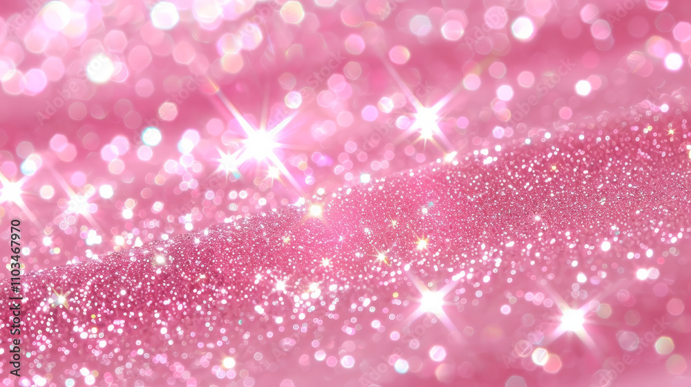 Elegant Pink Glitter with Sparkling Light Elegant Pink Glitter with Sparkling Light
