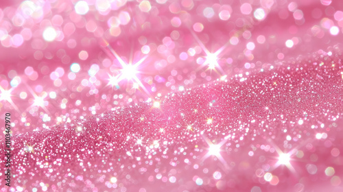Elegant Pink Glitter with Sparkling Light photo