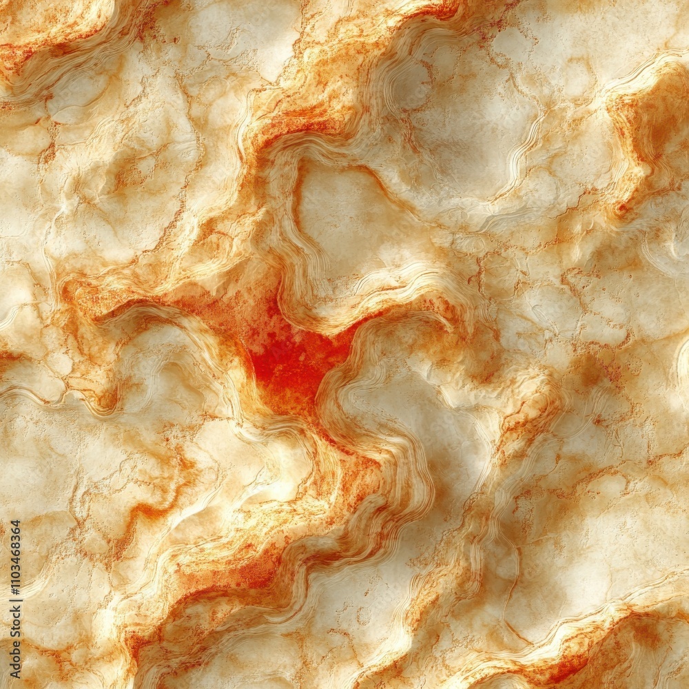 Detailed Close-up of Marbled Stone Surface with Labyrinthine Cracks Detailed Close-up of Marbled Stone Surface with Labyrinthine Cracks