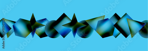 Fluid color geometric shapes abstract background. Vector Illustration For Wallpaper, Banner, Background, Card, Book Illustration, landing page