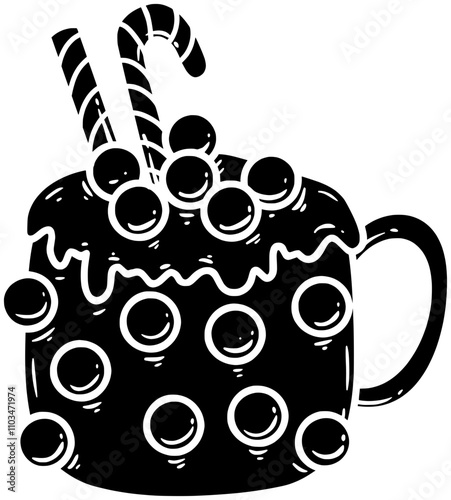 milkshake illustration coffee silhouette summer logo drink icon ice outline sweet food icecream cookie biscuit christmas tapioca tea milk shape cool vector graphic background