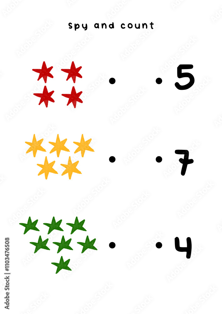 Kids activity worksheet learn to count toddler pre-k school christmas Kids activity worksheet learn to count toddler pre-k school christmas