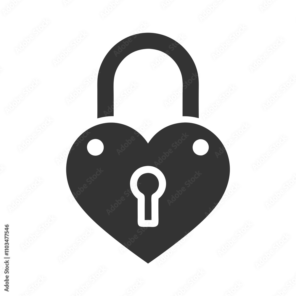 love lock vector illustration love lock vector illustration