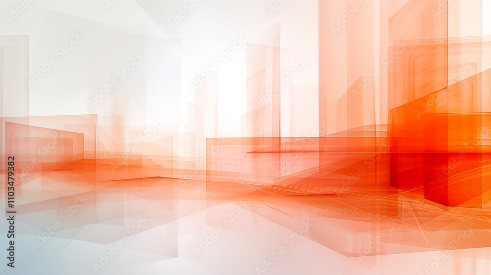 Pastel abstract red geometric pattern, graphic background image