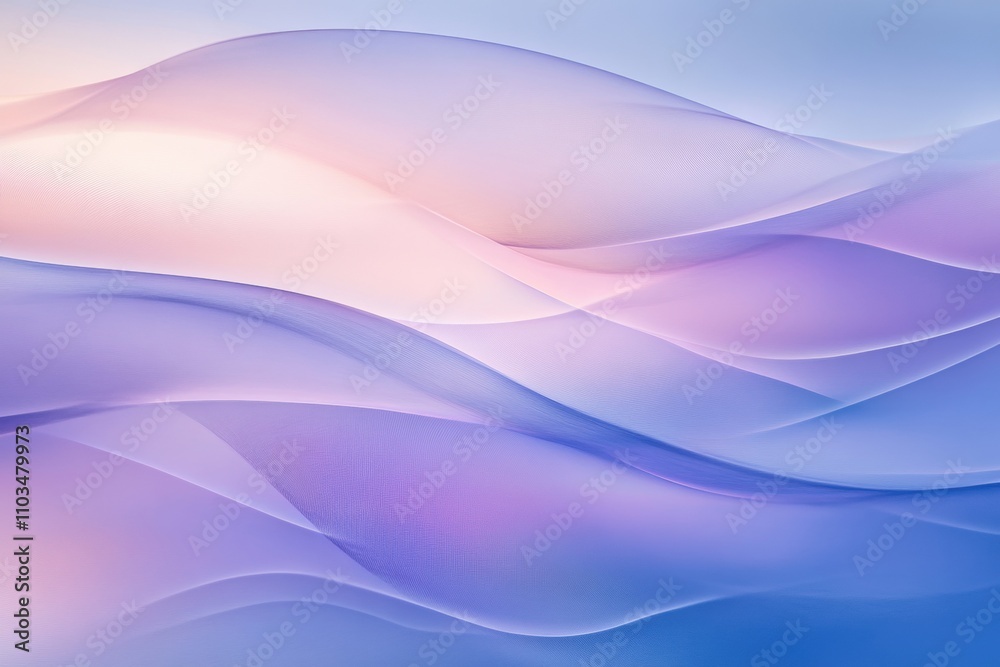 A blue and pink wave with a purple background