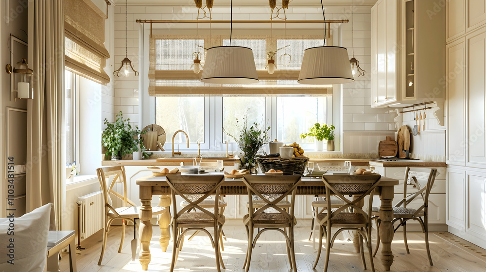 Obraz premium Modern style interior design 3d illustration