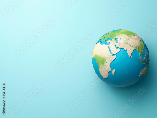 Earth biodiversity regions showcase nature's rich variety detailed rendering of Earth showcasing continents and oceans, emphasizing vibrant colors of land and water.