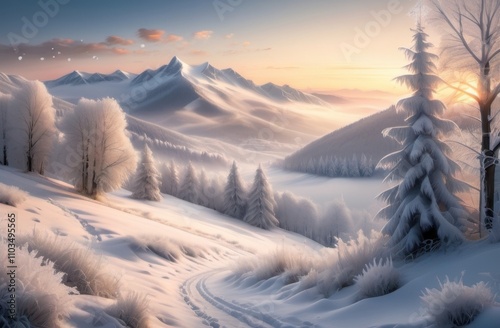 Beautiful Winter Landscape At 26-11-2024