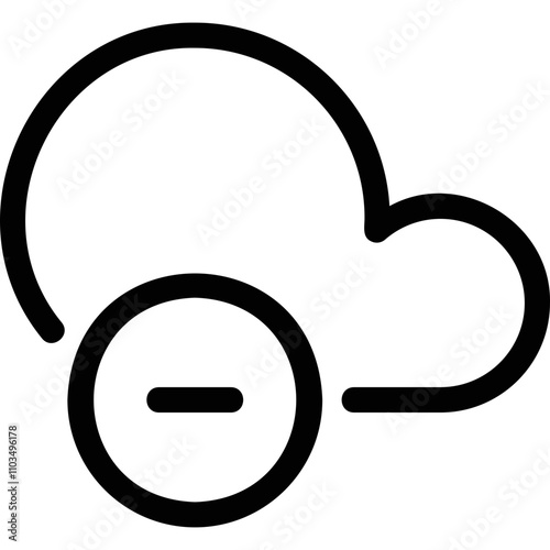 Simple vector icon cloud
