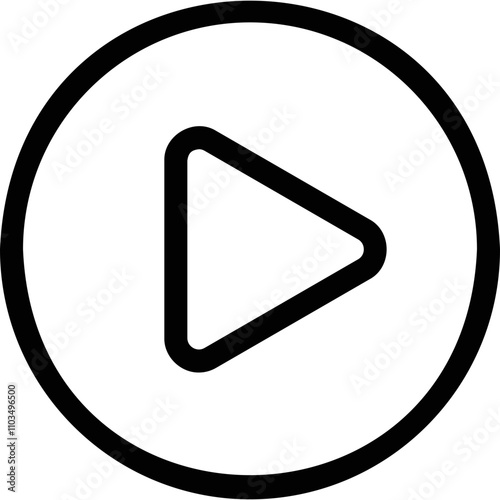Simple vector icon play button
