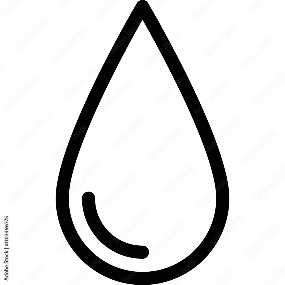 Simple vector icon drop Simple vector icon drop
