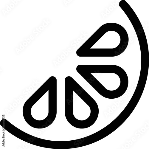 Simple vector icon lemon