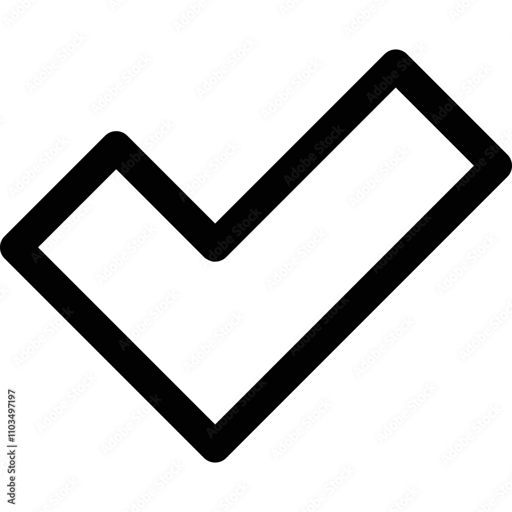 Simple vector icon check mark Simple vector icon check mark