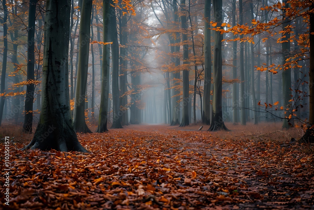 Fototapeta premium autumn in the forest