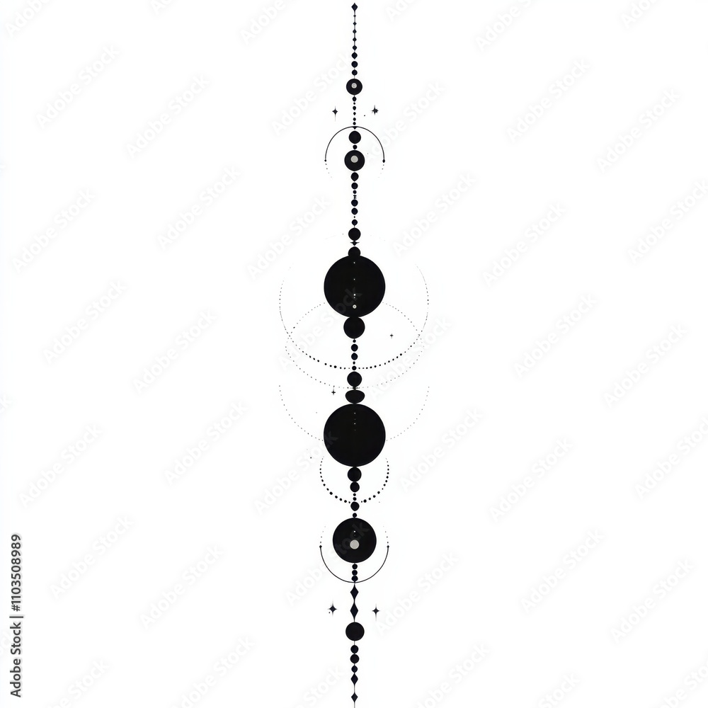 Geometric Black and White Spiral Design with Circular Motifs for Graphic Elements, Backgrounds, Marketing Materials, Decorative Print and Digital Media Geometric Black and White Spiral Design with Circular Motifs for Graphic Elements, Backgrounds, Marketing Materials, Decorative Print and Digital Media