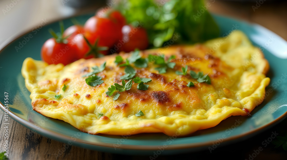 Delicious Spanish Omelette with Fresh Salad Delicious Spanish Omelette with Fresh Salad