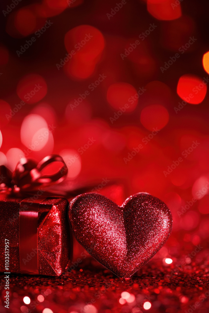 Red valentine vertical background for greeting, invitation, social media Red valentine vertical background for greeting, invitation, social media