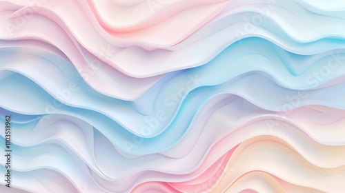 Abstract background with wavy, pastel colors.