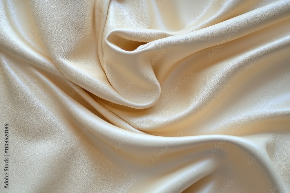 Fototapeta premium Draped Cream Colored Leather Fabric Texture