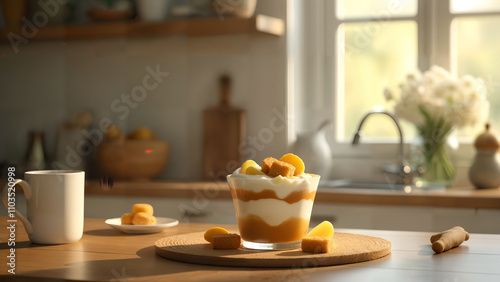 Wallpaper Mural Caramel Tiramisâ in a Cozy Kitchen Torontodigital.ca