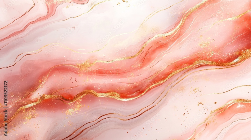 Stunning Abstract Graphic Design: A Breathtaking Pink and Gold Marble Effect Stunning Abstract Graphic Design: A Breathtaking Pink and Gold Marble Effect