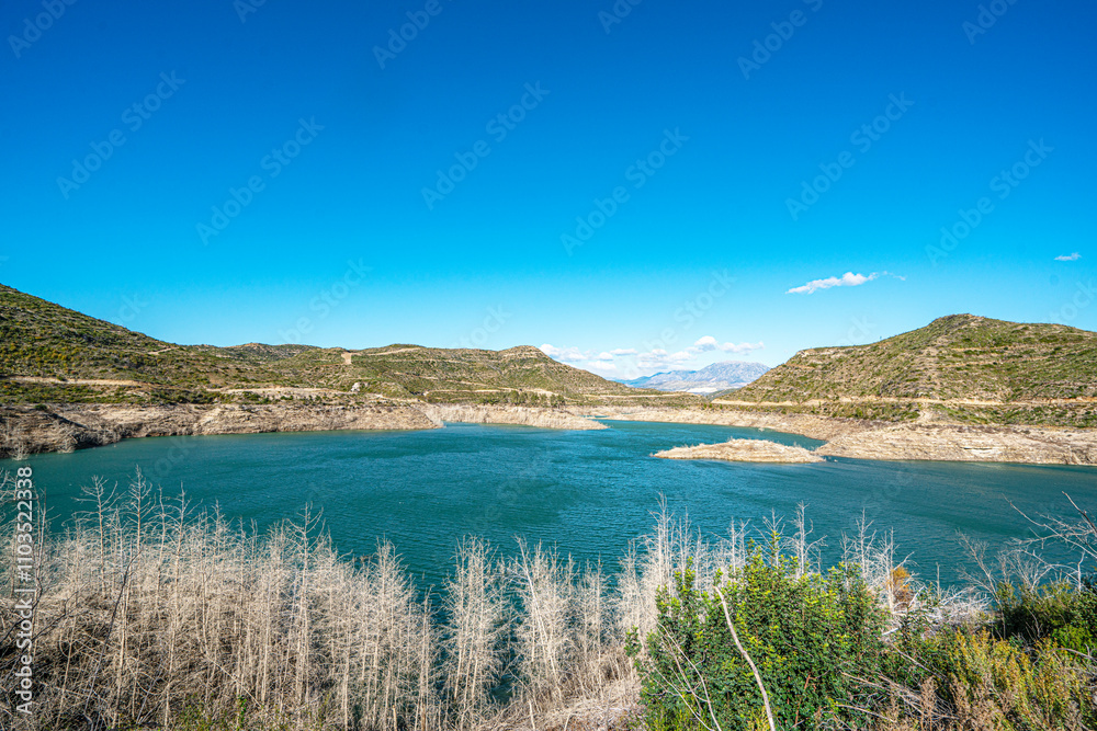 The scenic view of Naras Dam near Manavgat which is known for hiking, trekking and camping in Antalya The scenic view of Naras Dam near Manavgat which is known for hiking, trekking and camping in Antalya