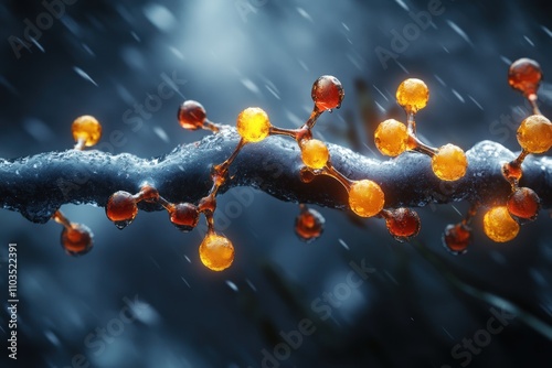Macro depiction of fuel additives and their molecular compositions A detailed visual exploration of octane boosters, cetane improvers, and other crucial fuel components at a microscopic level
