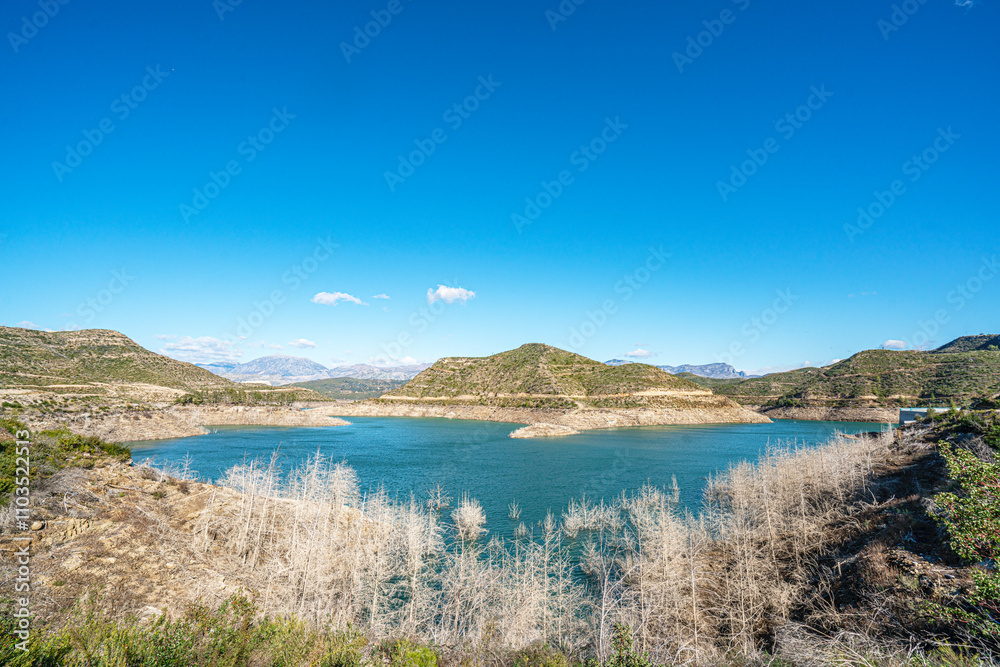 The scenic view of Naras Dam near Manavgat which is known for hiking, trekking and camping in Antalya The scenic view of Naras Dam near Manavgat which is known for hiking, trekking and camping in Antalya