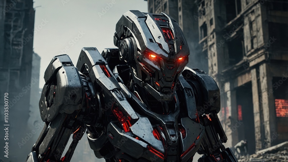 Futuristic Humanoid Robots in High-Tech Environments Futuristic Humanoid Robots in High-Tech Environments