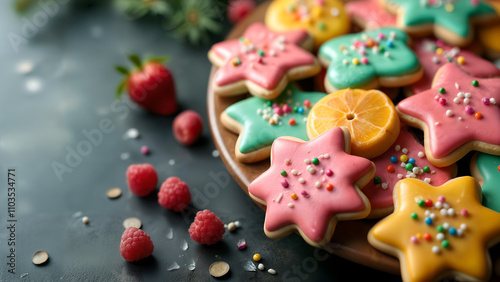 Colorful Cookie Platter