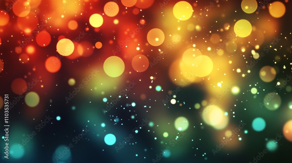 Elegant Abstract Christmas Background with Soft Glowing Lights Elegant Abstract Christmas Background with Soft Glowing Lights