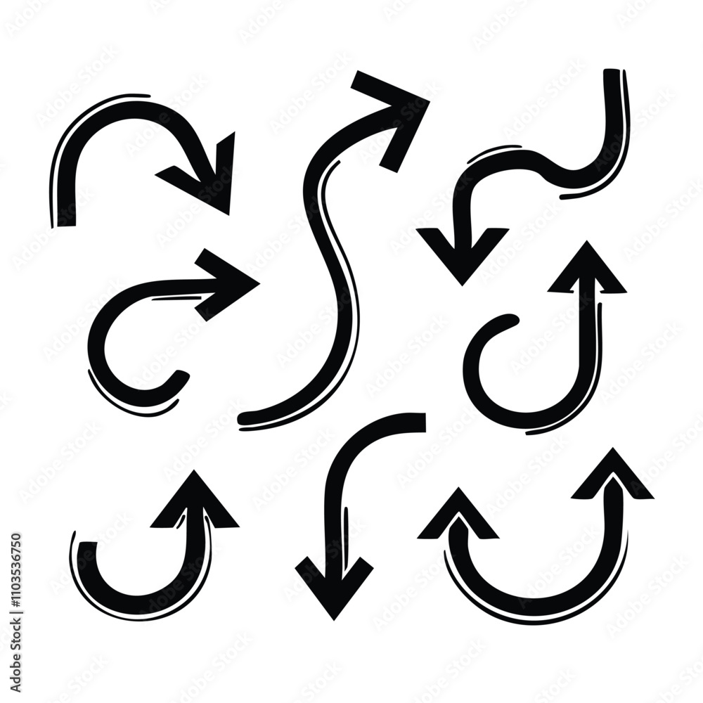 various arrows in different shapes and sizes various arrows in different shapes and sizes