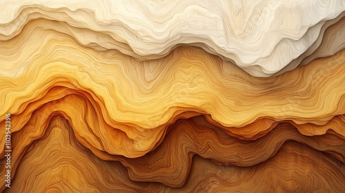 Stunning Abstract Wood Grain Layers in Warm Tones - A Visual Feast for the Eyes