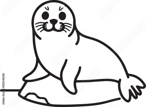 A cute Seal vector