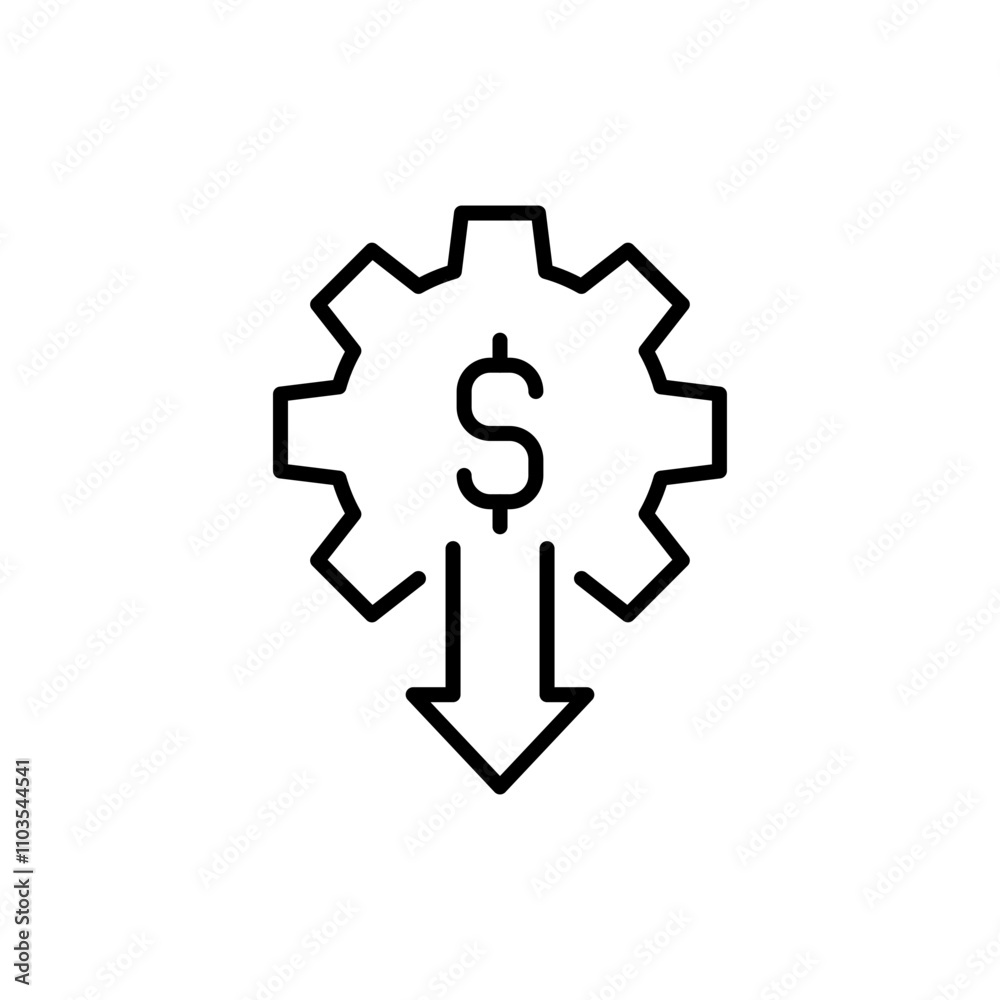 Recession outline icons, minimalist vector illustration ,simple transparent graphic element .Isolated on white background Recession outline icons, minimalist vector illustration ,simple transparent graphic element .Isolated on white background