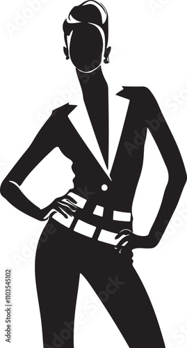 A cute lady vector in white background