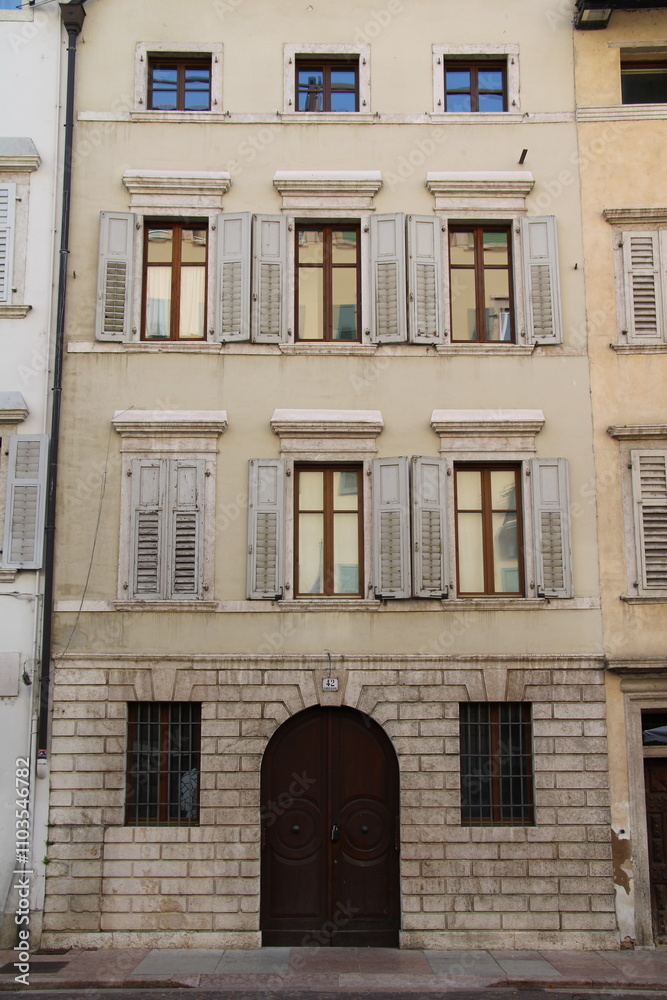 Typical house in the old town of Trento Typical house in the old town of Trento