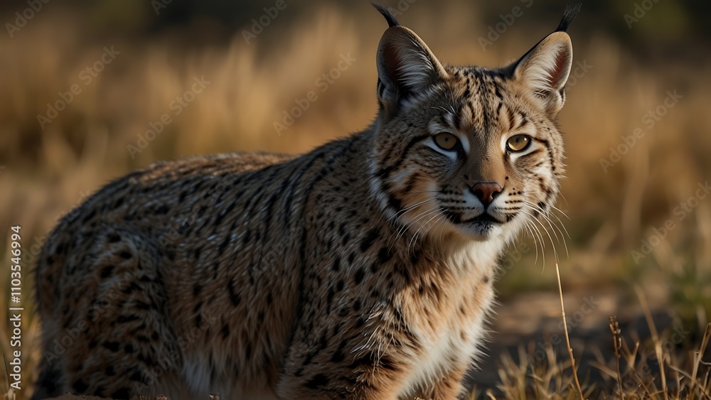 close up photo of a bob cat