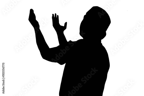  silhouette of a person raising their hands, symbolizing prayer, gratitude, or worship