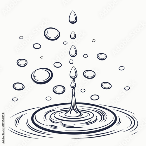water drop splash