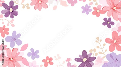 Delicate Floral Border Design