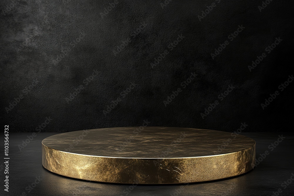 Showcase your products on a stunning gold display stand Showcase your products on a stunning gold display stand