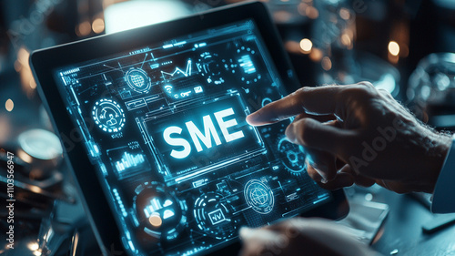 Ai generated insights analyzing sme data through technology office environment digital interaction business strategy