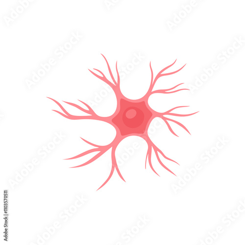 Microglia cell Illustration 