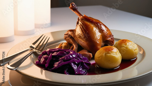 Traditional German Cuisine: Authentic German Roast Plate Delight