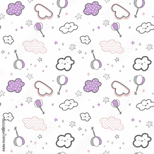 patron de nubes infantil 