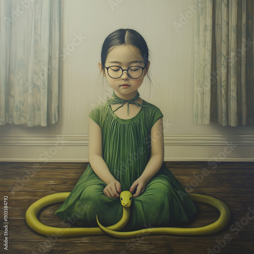 A tranquil painting of an A...